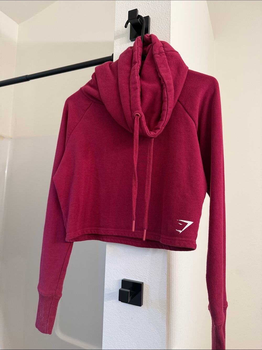 Gymshark Women's Cropped Hoodie - Wine